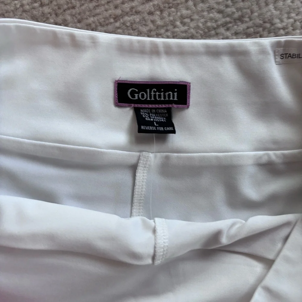 White Athletic Golf Skort with Blue and Black Side Panels NWT - Picture 9 of 11